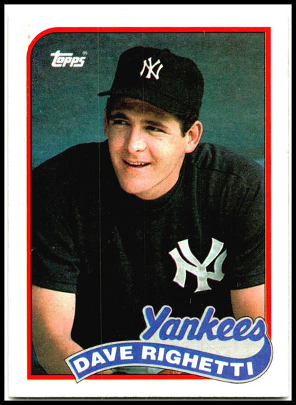 1989 Topps #335 Dave Righetti New York Yankees