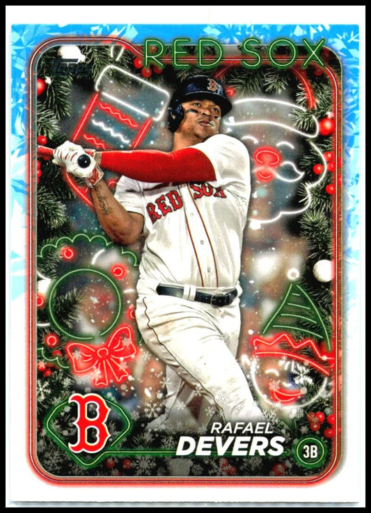 2024 Topps Holiday #H151 Rafael Devers Boston Red Sox