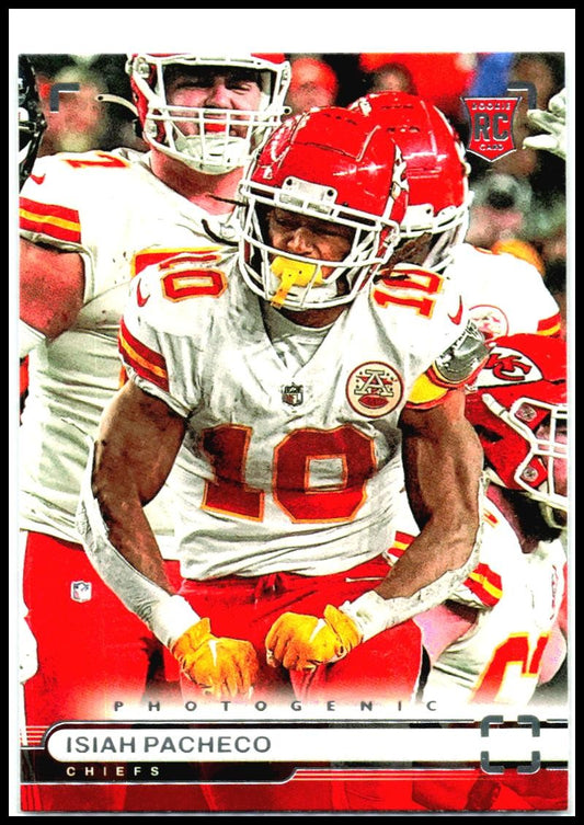 2022 Panini Chronicles Photogenic #PH-31 Isiah Pacheco Kansas City Chiefs