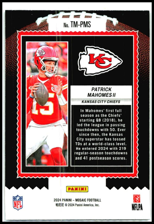 2024 Panini Mosaic Touchdown Masters #TM-PMS Patrick Mahomes II Chiefs