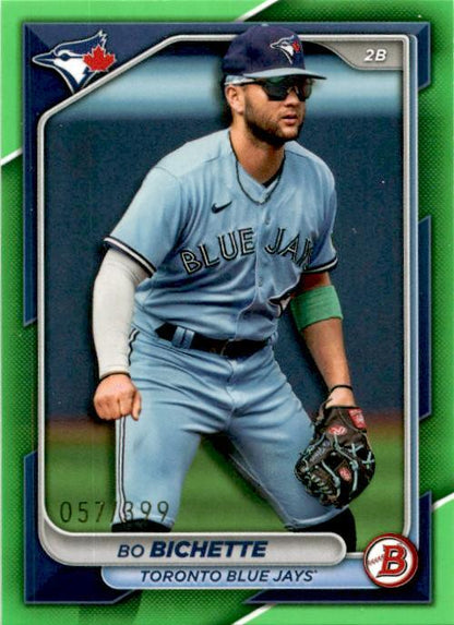 2024 Bowman Neon Green #83 Bo Bichette  #/399 Toronto Blue Jays