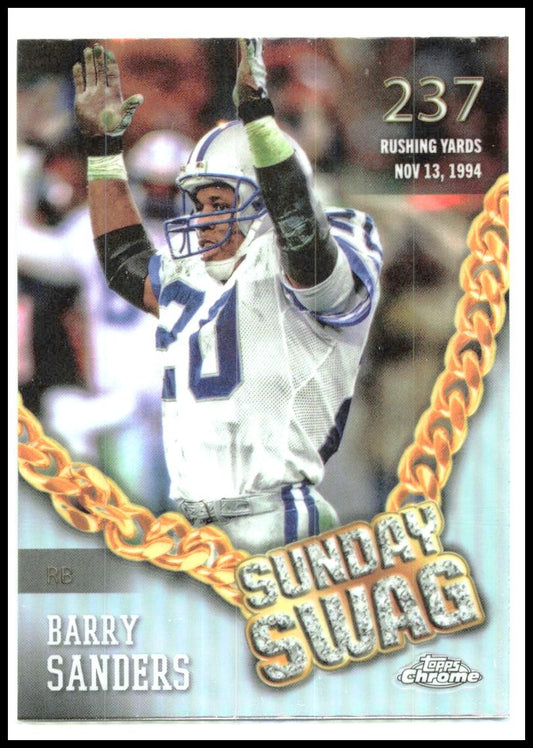 2024 Topps Chrome Sunday Swag Refractor #SS-15 Barry Sanders Detroit Lions