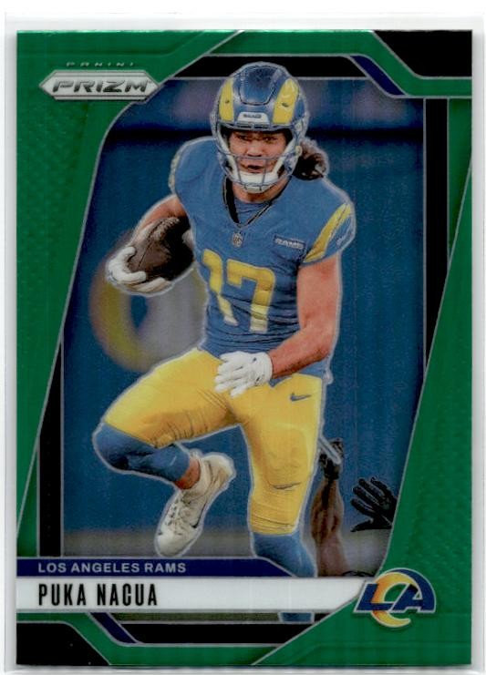 2024 Panini Prizm Green #168 Puka Nacua Los Angeles Rams