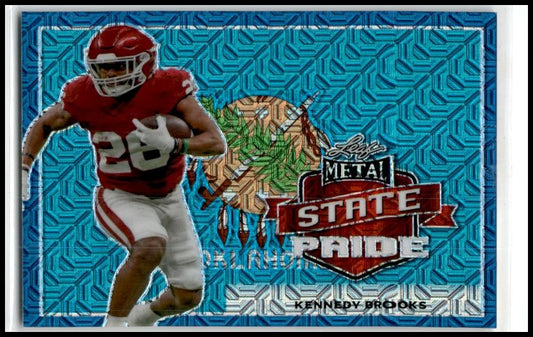 2022 Leaf Metal Draft Blue Mojo #SP-KB1 Kennedy Brooks Eagles