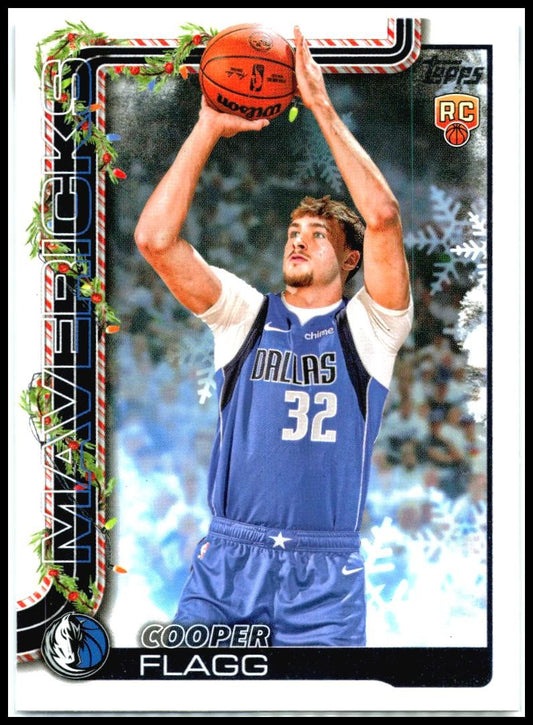 2025-26 Topps Holiday #H161 Cooper Flagg Rookie Dallas Mavericks