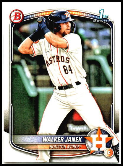 2025 Bowman Prospects #BP-15 Walker Janek Houston Astros