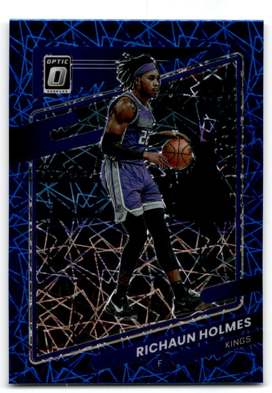 2021-22 Donruss Optic Blue Velocity Prizm Richaun Holmes Sacramento Kings #104