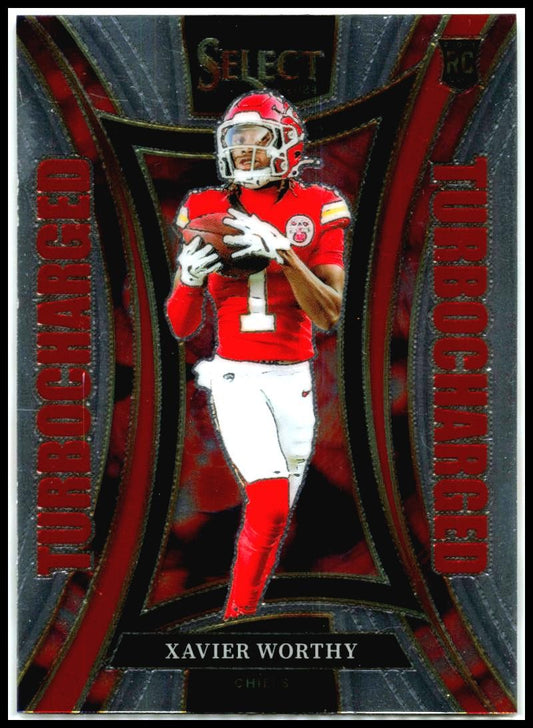 2024 Select Toubocharged #14 Xavier Worthy Rookie Chiefs
