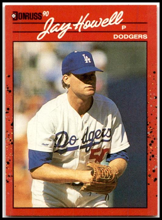 1990 Donruss #203b Jay Howell Los Angeles Dodgers