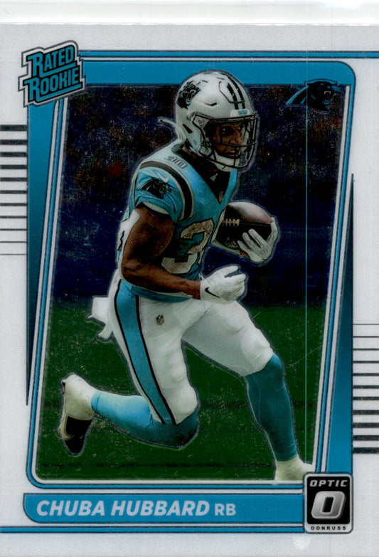 2021 Donruss Optic #225 Chuba Hubbard Rookie Carolina Panthers