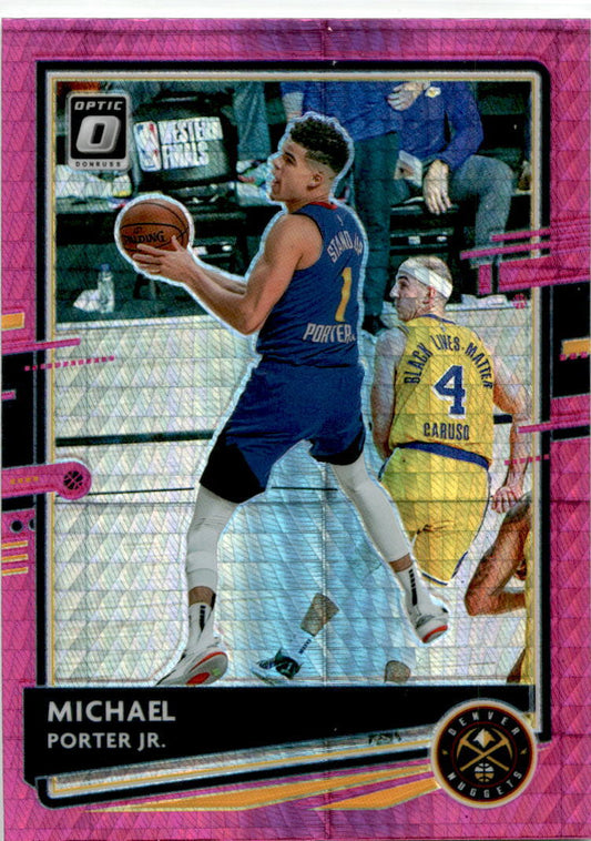 2020-21 Donruss Optic Hyper Pink #75 Michael Porter Jr. Denver Nuggets