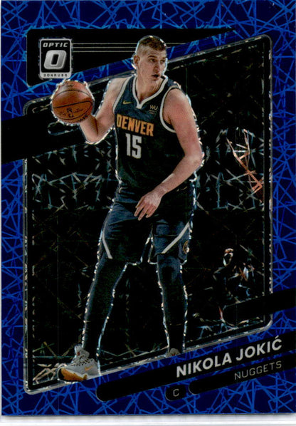 2021-22 Donruss Optic Blue Velocity #59 Nikola Jokic Denver Nuggets