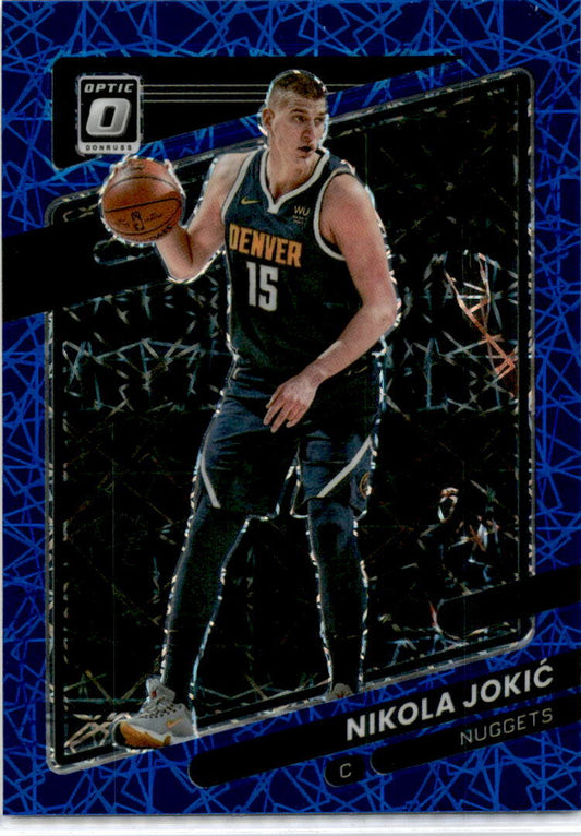 2021-22 Donruss Optic Blue Velocity #59 Nikola Jokic Denver Nuggets