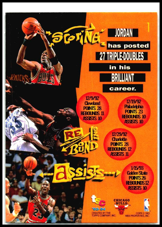 1993-94 Stadium Club #1 Michael Jordan Chicago Bulls