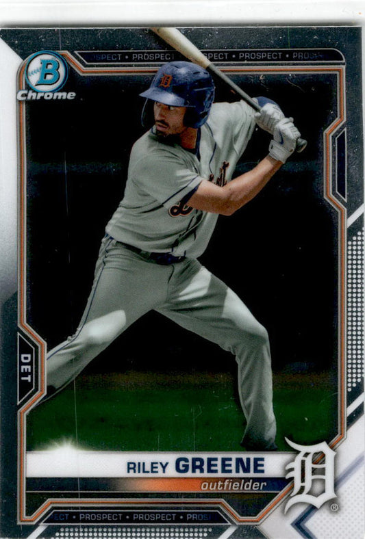 2021 Bowman Draft #BDC-107 Riley Greene Detroit Tigers