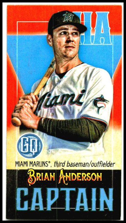 2021 Topps Gypsy Queen Captains Minis #CM-BA Brian Anderson Miami Marlins