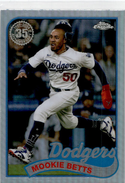 2024 Topps Chrome 1989 Topps Baseball 35th Anniversary #89CB-4 Mookie Betts