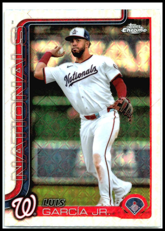 2025 Topps Chrome Logofractor #9 Luis García Jr. Washington Nationals