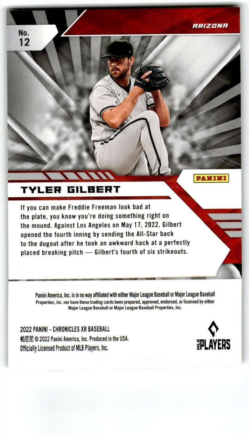 2022 Chronicles XR Tyler Gilbert Rookie Arizona Diamondbacks #12
