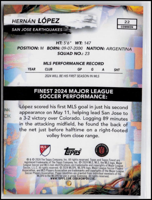 2024 Finest MLS #22 Hernán López