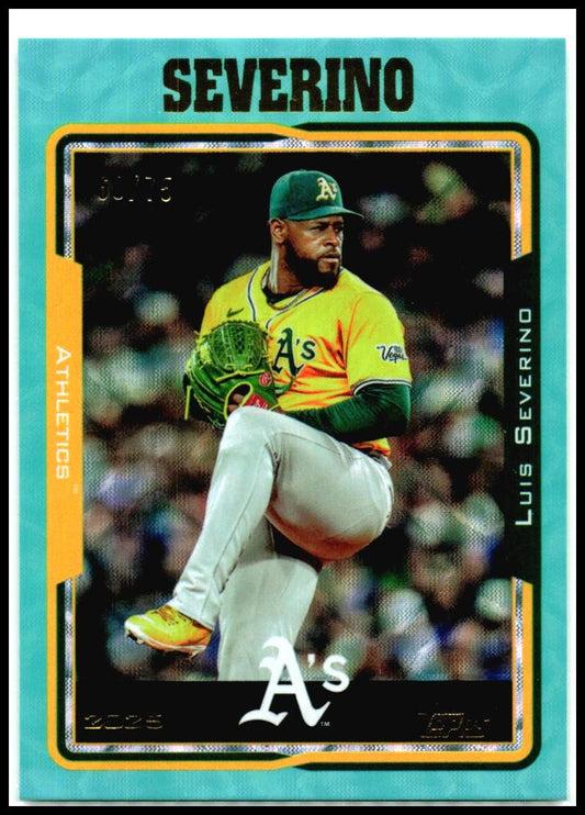 2025 topps archives Aqua Scope Foilboard #261 Luis Severino  /75