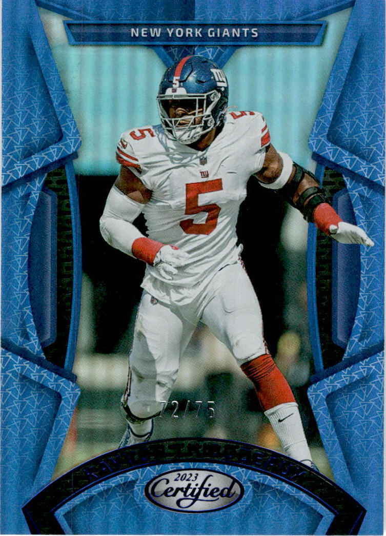 2023 Panini Certified Blue Mirror #52 Kayvon Thibodeaux /75  New York Giants