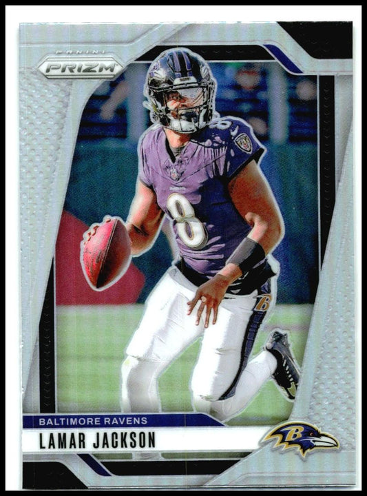 2024 Panini Prizm Silver #19 Lamar Jackson Baltimore Ravens