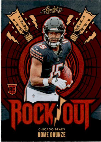 2024 Panini Absolute Rock Out #RO-ROE Rome Odunze Chicago Bears