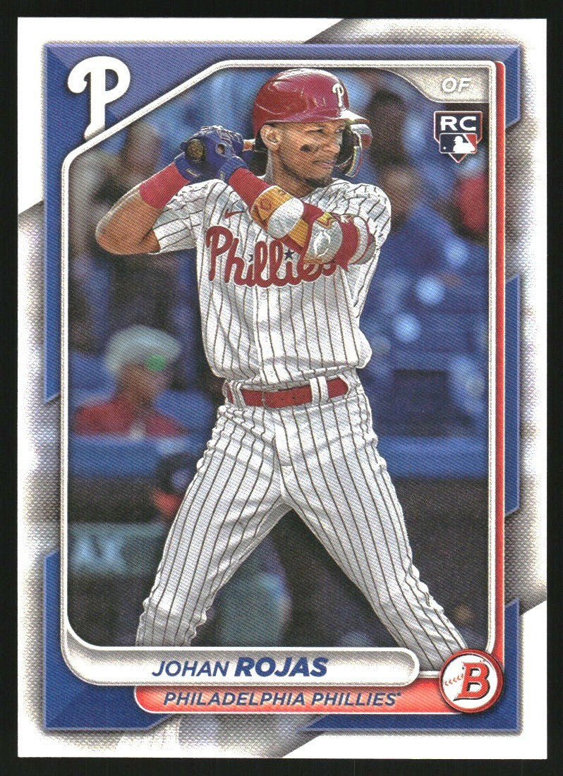 2024 Bowman Baseball Card #86 Johan Rojas RC