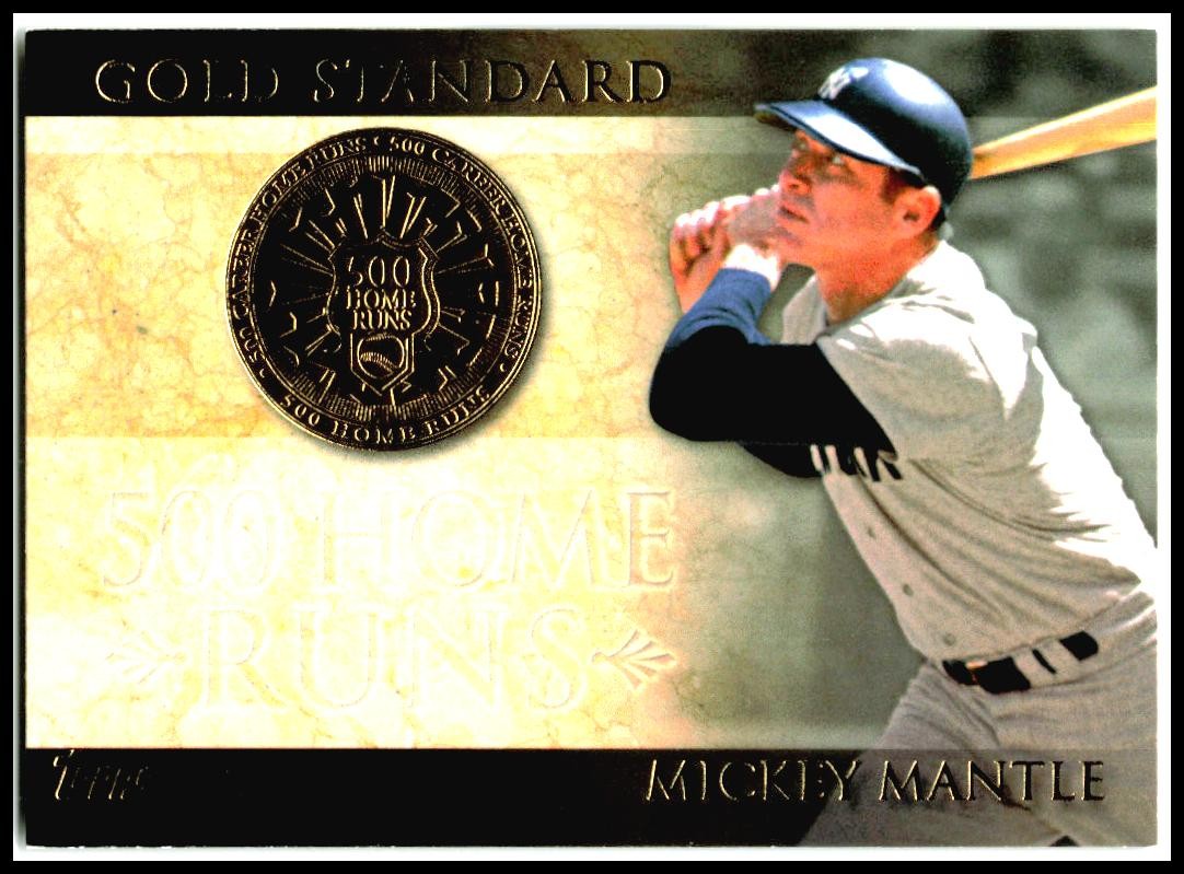 2012 Topps Gold Standard #GS-24 Mickey Mantle New York Yankees