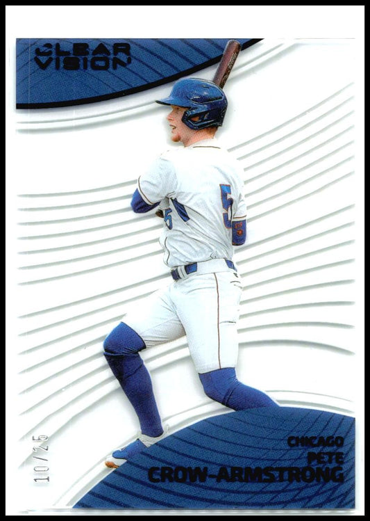 2023 Panini Chronicles Clear Vision Purple #7 Pete Crow-Armstrong Cubs