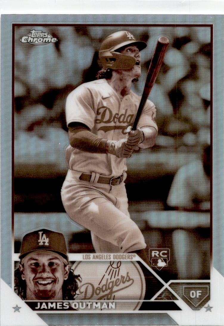 2023 Topps Chrome Sepia Refractor #81 James Outman Los Angeles Dodgers
