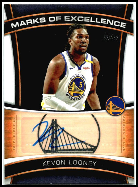 2025-26 Topps Marks of Excellence #ME-KL Kevon Looney Auto Golden State Warriors
