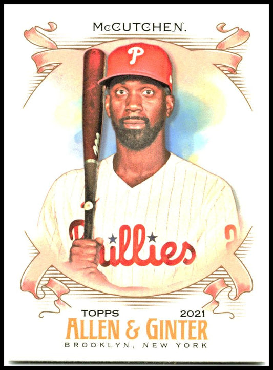 2021 Topps Allen & Ginter #134 Andrew McCutchen Philadelphia Phillies