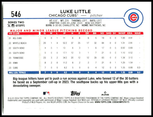 2025 Topps #290 Pete Crow-Armstrong Chicago Cubs