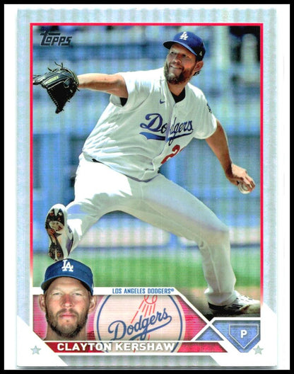 2023 Topps Rainbow Foil #22 Clayton Kershaw Los Angeles Dodgers