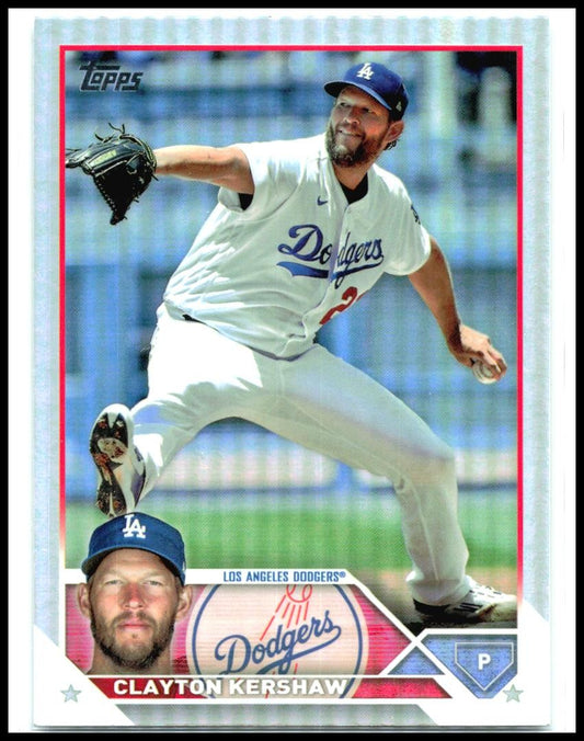 2023 Topps Rainbow Foil #22 Clayton Kershaw Los Angeles Dodgers