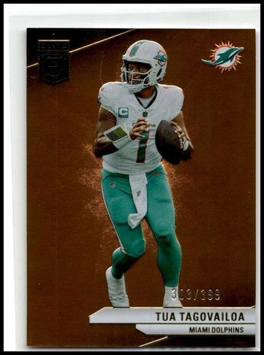 2024 Donruss Elite Orange #84 Tua Tagovailoa #/399 Miami Dolphins