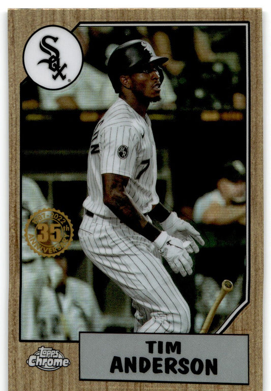 2022 Topps Chrome 1987 Baseball Tim Anderson Chicago White Sox #87BC-14