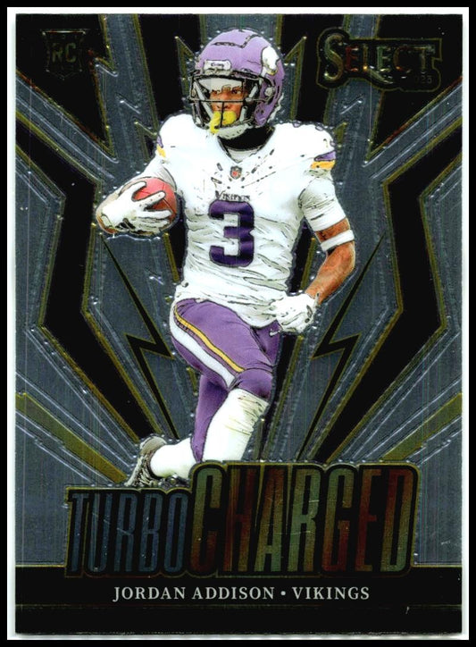 2023 Panini Select Turbocharged #TUR-JAD Jordan Addison Minnesota Vikings