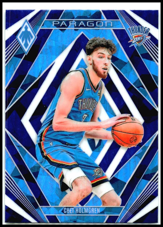 2023-24 Panini Phoenix Paragon Phoenix Blue Ice #21 Chet Holmgren Oklahoma City