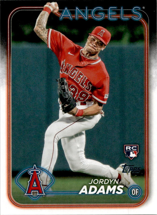 2024 Topps #470 Jordyn Adams Rookie Los Angeles Angels
