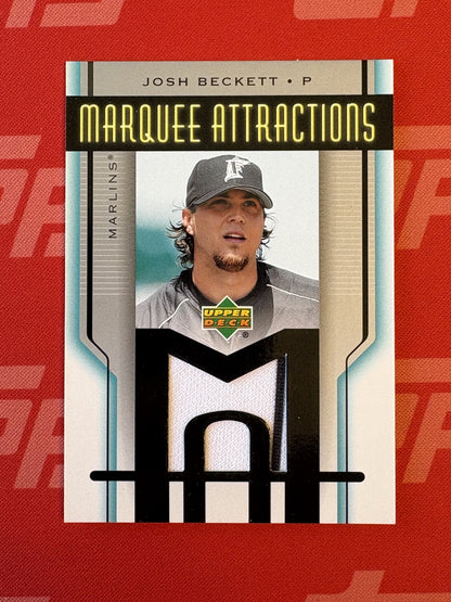 2005 Upper Deck Marquee Attractions Retro #MA-BE Josh Beckett Florida Marlins