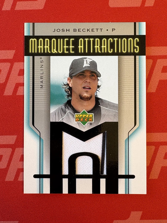 2005 Upper Deck Marquee Attractions Retro #MA-BE Josh Beckett Florida Marlins