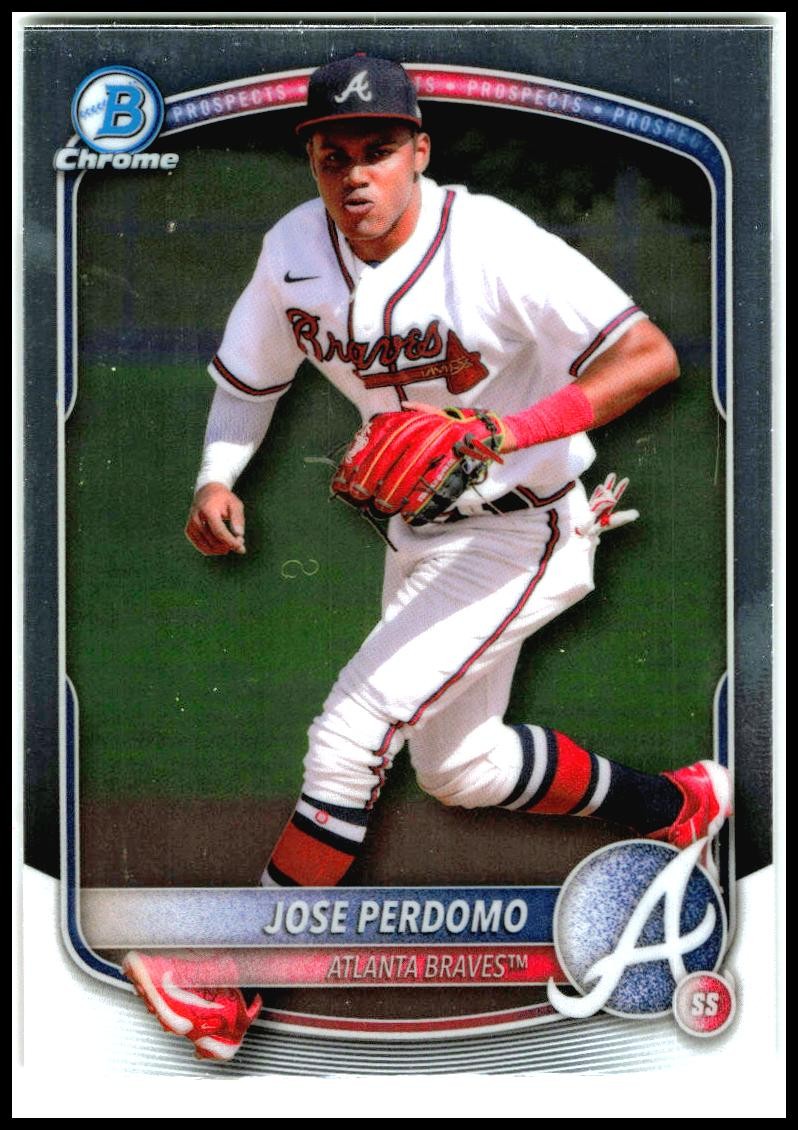 2025 Bowman Chrome Prospects #BCP-106 Jose Perdomo Atlanta Braves