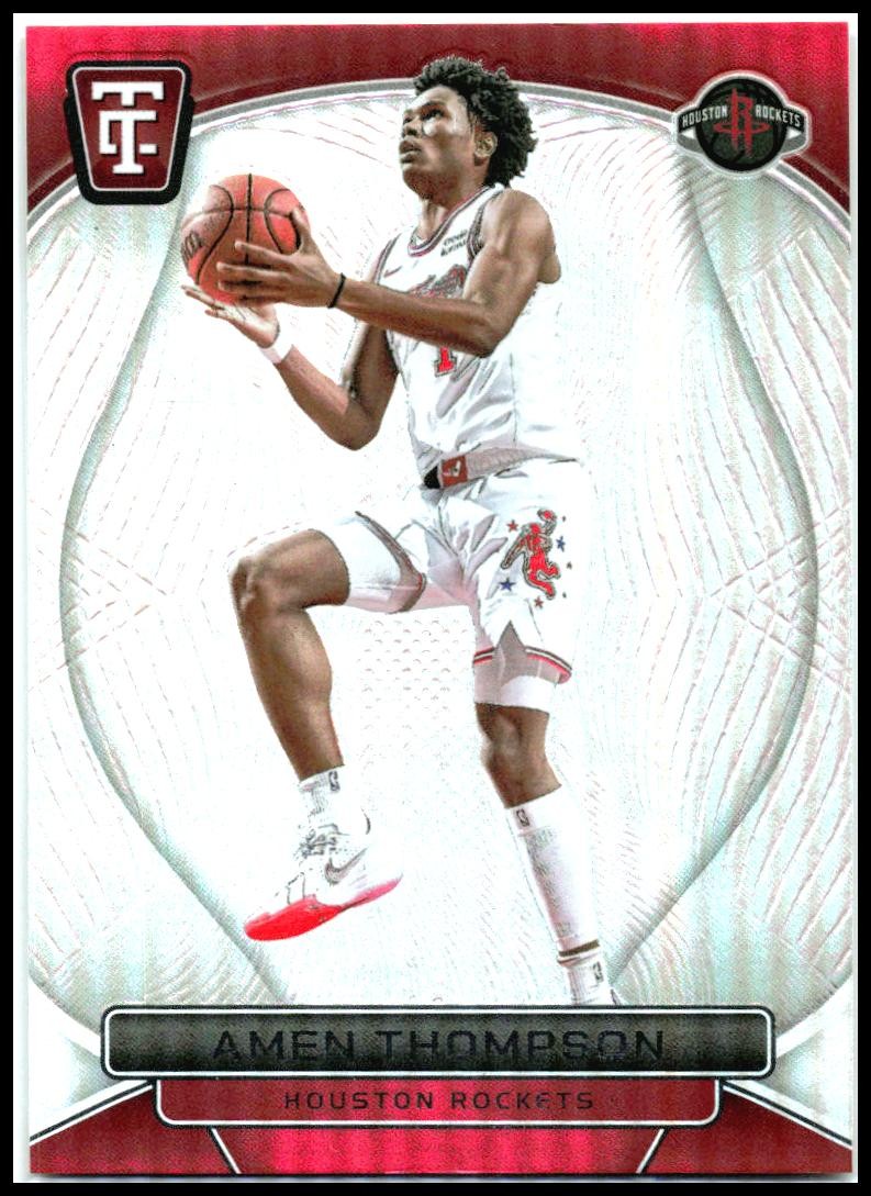 2024-25 Panini Totally Certified #13 Amen Thompson Houston Rockets