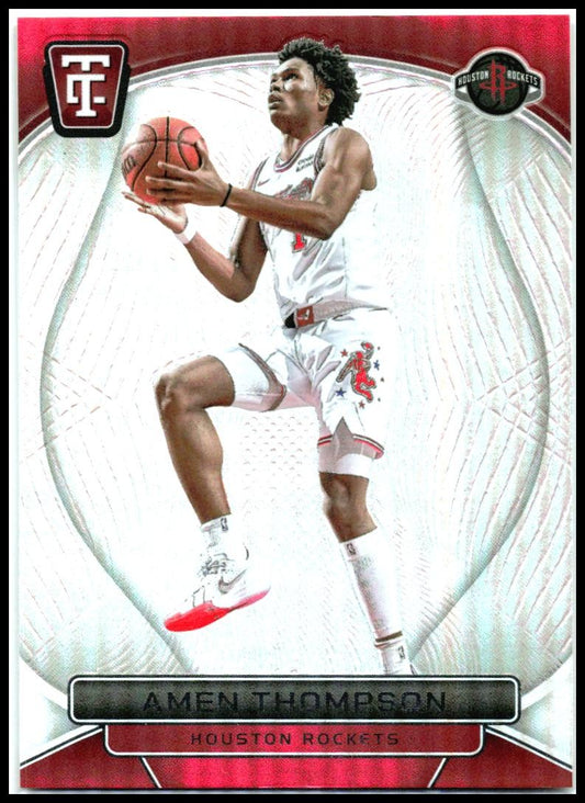 2024-25 Panini Totally Certified #13 Amen Thompson Houston Rockets