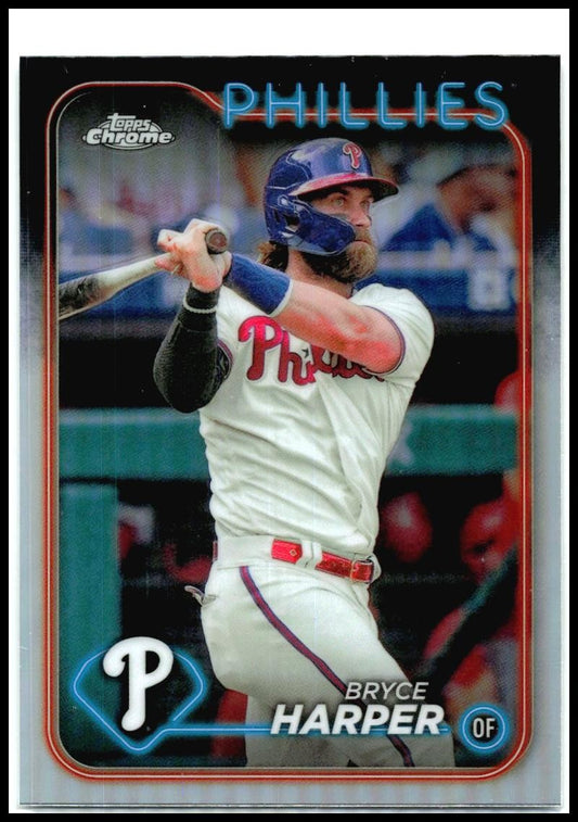2024 Topps Chrome #62 Bryce Harper Refractors