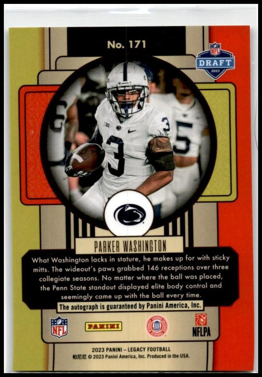 2023 Legacy Rookies Premium Penmanship Silver #171 Jaguars Rookie Auto Jaguars