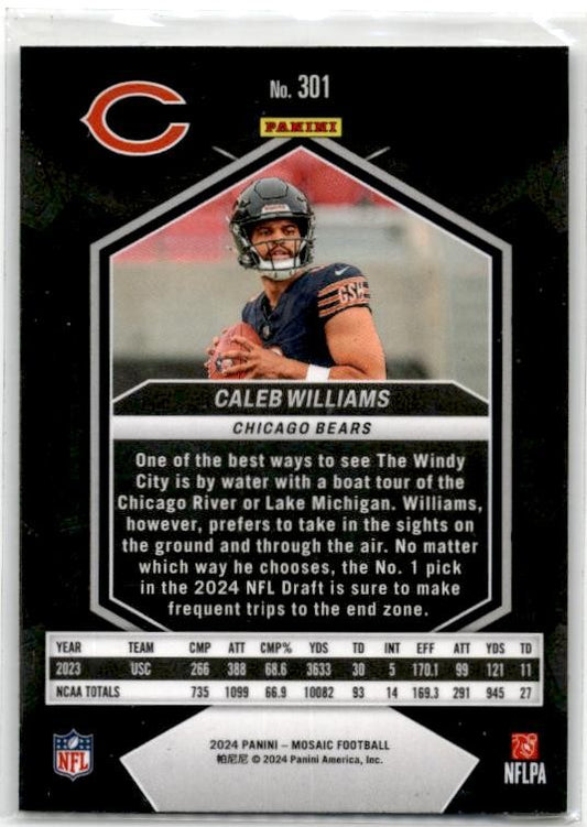 2024 Panini Mosaic #301 Caleb Williams Rookie Chicago Bears
